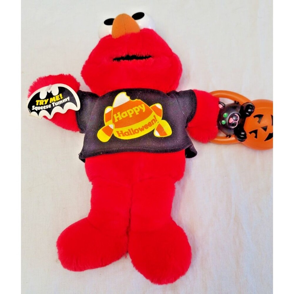Vintage Elmo Fisher Price Halloween Talking Doll Pumpkin 2000 Plush Testd workig